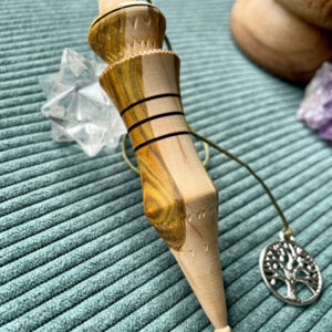 Pendule en bois fusionné FUSTET+ÉPINE BLANCHE